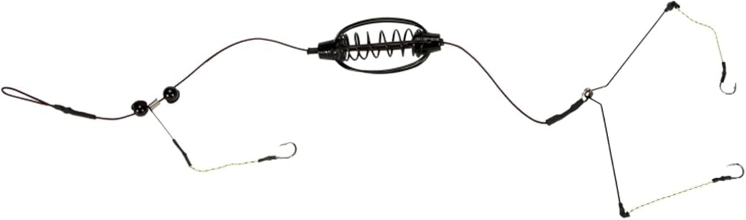 Carp Fishing Feeder Baits Cage, Spring Fish Feeder with Holder, Sinkers Cage Feeders Tackle Fishing Sinkers Weights Inline Methods Fishings Tackle Baits Cages Hook Rigs Set