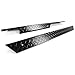 HECASA Rocker Panel Set Compatible with 1994-2013 EZGO TXT Golf Cart Full Powder Coated Diamond Plate Left + Right Black Aluminium