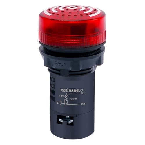Buzzer lumineux 24V XB2BSB4LC rouge pour sécuriser vos lignes de production