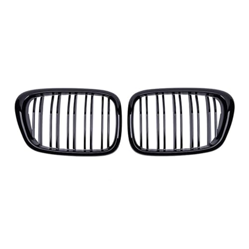 Parrilla de riñón de línea dual con acabado brillante para capó de coche BMW Serie 5 E39