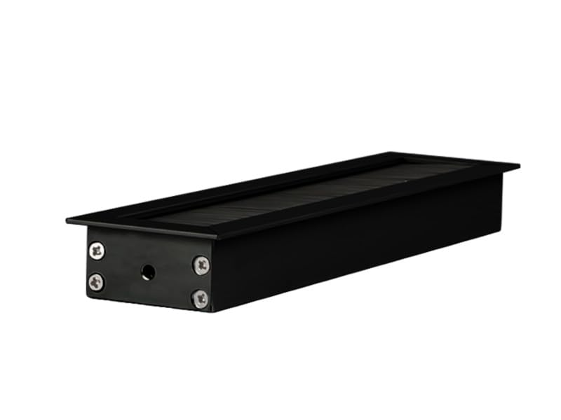 TKB002 Tisch Kabeldurchlass mit Bürstendichtung (schwarz), Kabeldose, für mehrere Kabel