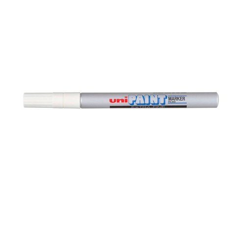 UNI-BALL Marcador Permanente punta fina PX-203 Plata PX20301200