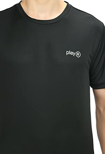 Image of playR Men Adult Core Run Tee - Activewear DRIVENT Lightweight Breathable T-Shirt for Men, Sports Tee for Gym, Running, Workout, Training, Fitness & Casual Everyday Wear Comfort - All-Season