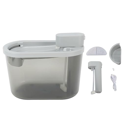 Fuente de agua para gatos 2.2 litros recargable USB miniatura 6