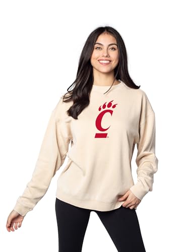 Sudadera Campus Crew Chicka-D mujer color avena marrón claro ropa deportiva casual talla L 4