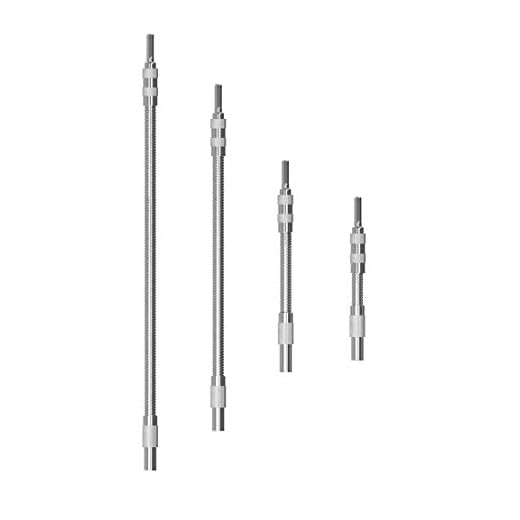 MUYDZ Metal Flexible Extension Drill Bit Holder Flex Shaft for Connect Drive Shaft Tip Drill Bit Kit Adaptor Pack of 4