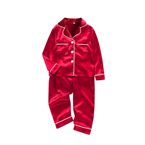 Pijama Navidad Familia Juego de Satén Invierno Dos Piezas Pijama a juego Cuello Redondo Pijamas Navideños Para Papá Mamá Niños Christmas Pyjama Manga Larga Para Toda La Familia Ropa De Noche
