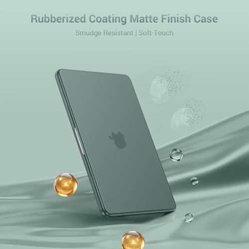 Image of MOSISO Compatible with MacBook Neo Case 13 inch 2026 Release Model A3404 with A18 Pro Chip, 4 in 1 Kit Precision Fit Crack & Scratch Resistant Protective Hard Shell Case Cover, Emerald Green