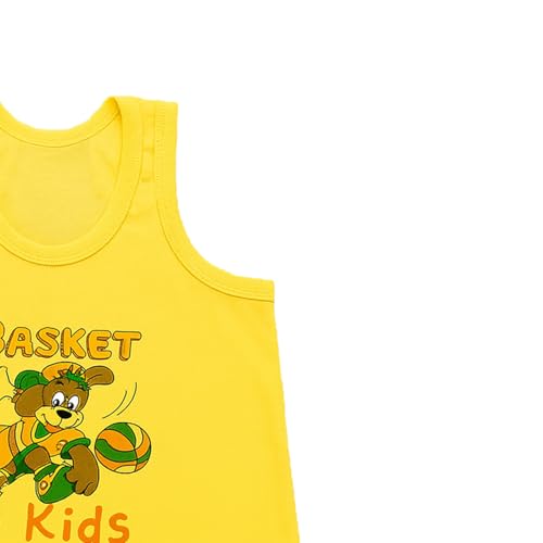 Image of Kidbea 100% Organic Soft Cotton Muslin Sleeveless Jhabla for Baby Boys | Regular Fit Vest for Infant Summerwear Set I GOTS Certified