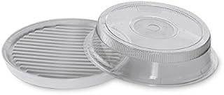 Nordic Ware Microwave 2-Sided Round Bacon and Meat Grill and 10-Inch Deluxe Microwave