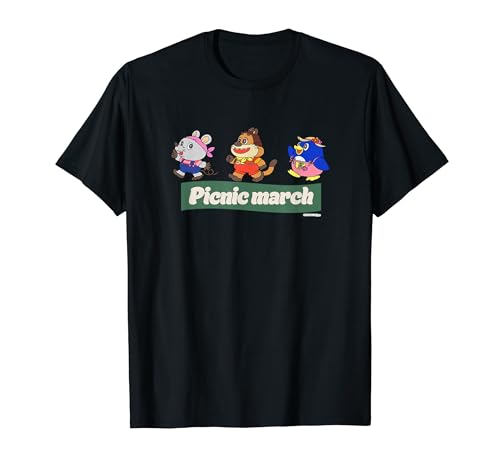 【にこにこ・ぷん NEO】集合 ピクニックマーチ ブラック Tシャツ
