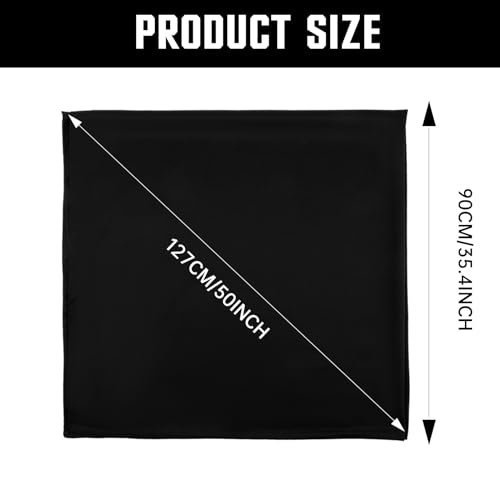 Jeffdad 35" Large Square Satin Head Scarf, Silk Scarf for Women Hair Bandana, Head Scarves for Hair Wrapping and Sleeping