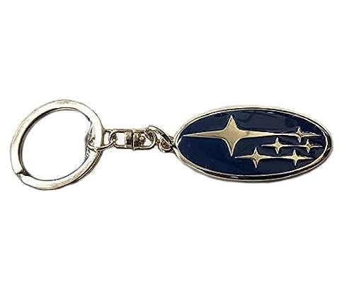 Subaru Logo Oval Key Tag Keyring Key Chain Genuine