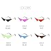 willochra Triangle One Piece Frameless Sunglasses For Women Trendy Ocean Lens Sun Glasses Men Party Prom Sunglasses (black)