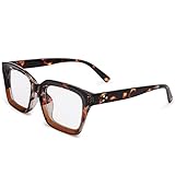 COASION Classic Ladies Eyeglasses Clear Lens Thick...