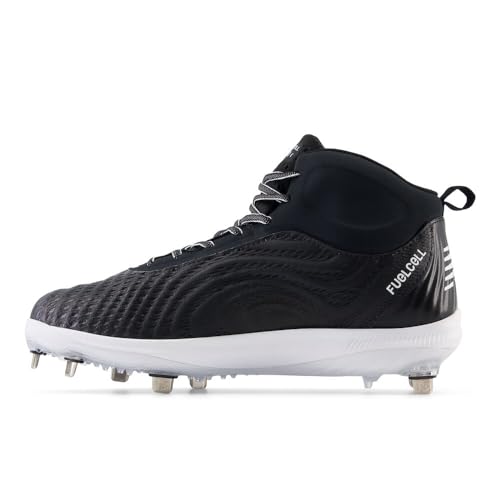 New Balance Men's FuelCell 4040 V7 Mid-Metal Baseball Shoe, Black/Optic White, 6.5 W by New Balance - Used condition - Image 2