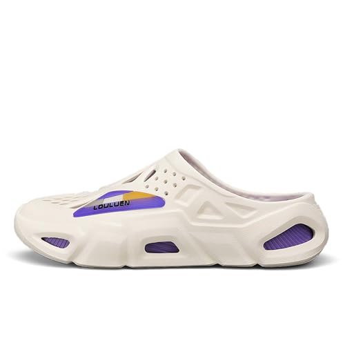 Men's Hiking Hole Shoes, Anti Slip Outdoor Beach Sandals, Quick Drying Water Slippers