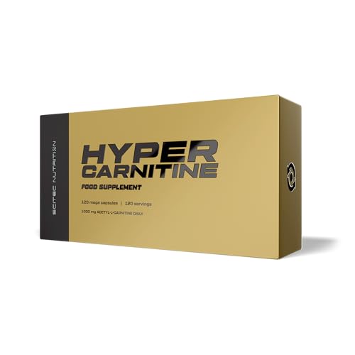 Scitec Nutrition Hyper Carnitine - 1000mg de Acetil L-Carnitina para un suplemento activo de L-Carnitina Beneficios, 120 Capsulas