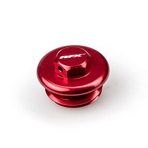 Bouchon de remplissage d'huile RFX Pro rouge pour éviter les fuites moteur