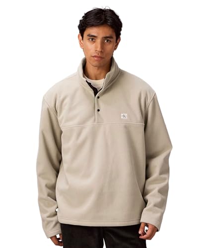 [カルバン クライン] トップス - ロングスリーブフリースフランネルプルオーバー 4RE291G L ANCIENTMARBLE2F3