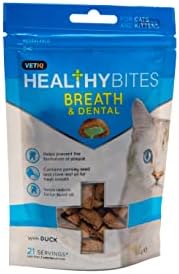 VetIQ HealthyBites Nutri-Booster Cat Treats, 8x 65g, Cat Supplements Packed with Vitamins, Minerals & Amino Acids, Immune System Support, High Meat Content, Omega-3 Cat & Kitten Health
