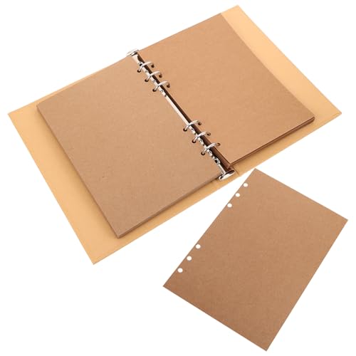 JOINPAYA Album Fotografico Kraft A5 con 30 Pagine Interne, Album di Ritagli per Anniversario e Laurea, Raccoglitore Creativo Fai da Te per Coppie e Conservazione Ricordi