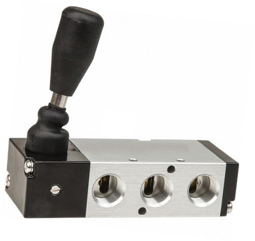 PRO SOURCE Manual Lever/Detent Mechanical Air Valve: 5-Way, 3-Position 3/8