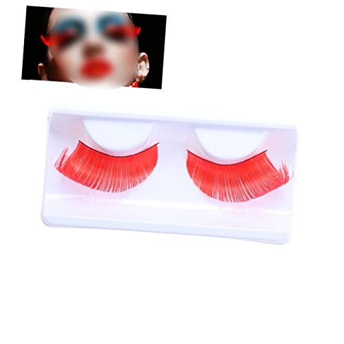 OSOLADY Pestañas Postizas Reutilizables Coloridas para Maquillaje de Fiesta y Cómodo para Halloween y Drag Queen