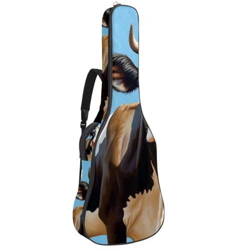 Etui de guitare acoustique 106 cm grand sac transport impermeable vache