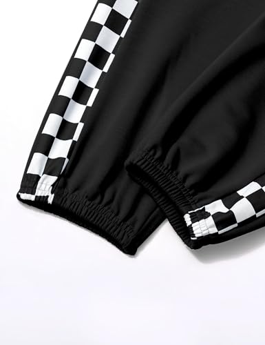 Doumlop Roupas para meninas, roupa atlética, moletom com capuz e zíper para meninas de 7 a 14 anos,
