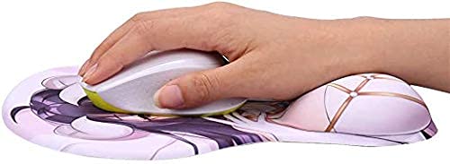 Fonyell Overlord Albedo 3D Anime Mouse Pad With Wrist Support Gel Cartoon Mouse Mat Cushion Non-Slip Mousepad For Office Gaming Mouse Pads (Albedo 1) #TOP6