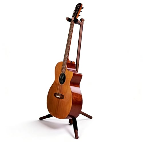 EASTROCK Guitar Stand, Solid Wood Acoustic Guitar Stand Floor with Padding