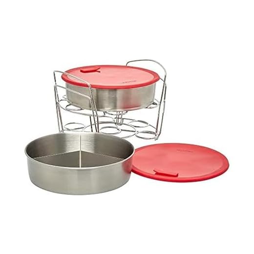 Instant Pot Offizielles Koch-/Backset, 8-teilig, kompatibel mit 6-l- und 8-l-Herden, rot