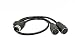 SinLoon MIDI DIN 5-Pin Splitter Y Adapter Cable, MIDI 5 Pin Male  to dual 2 x DIN-5 Female Extension Audio Cable, MIDI keyboard (synthesizer, organ, electric piano, MIDI guitar (D5P M-2F,0.5meter)