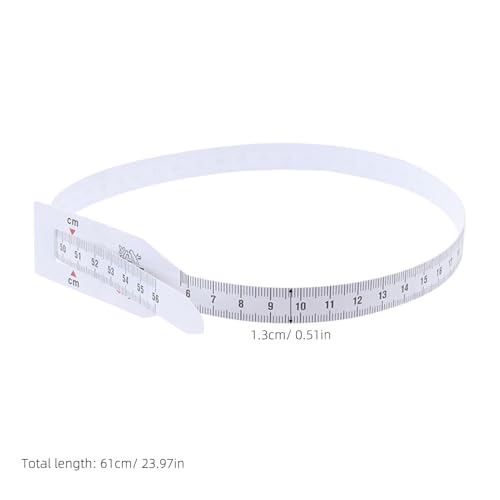 Cinta métrica flexible de plástico blanco 56 cm miniatura 2