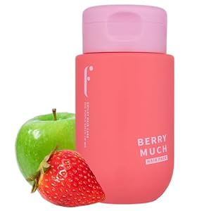 LEAVE-IN HAIR MASK – No Wash Korean Hair Mask Gloss Hair Conditioning Treatment for Frizzy, Dry Hair Damage Hair Split Ends Breakage Biotin Vitamins Hydrating Repair Smooth (BERRY MUCH)