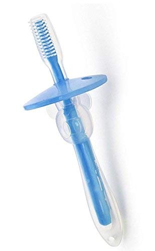 Image of Baby Silicon Tongue /Tung Cleaner /Baby Manual Toothbrush For New Born Baby Upto 0-3 Years Pack Of 2 ,Assorted