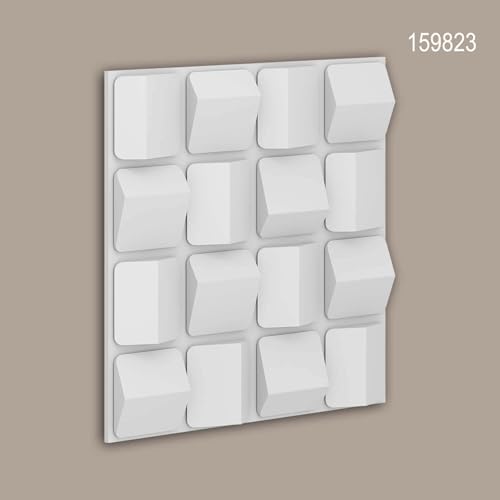 Panneau mural 3D Profhome 159823 en mousse de polyuréthane 60x60cm
