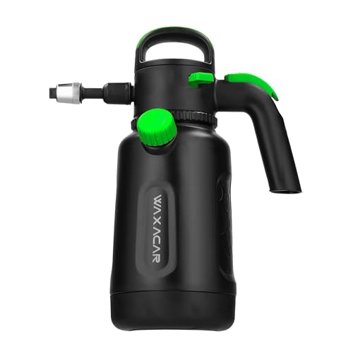 WAXACAR 2L Advanced Pressure Sprayer Easy Spray Lock-on Trigger Acid & Alkali Resistant Adjustable Spray Nozzle High Pressure Performance - Ideal Cleaning Tool for Vehicles and More!