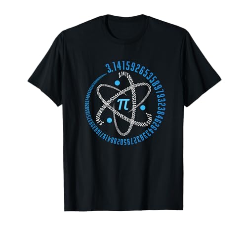 Atom Pi Math Science STEM Design 3.14 Pi Day T-Shirt