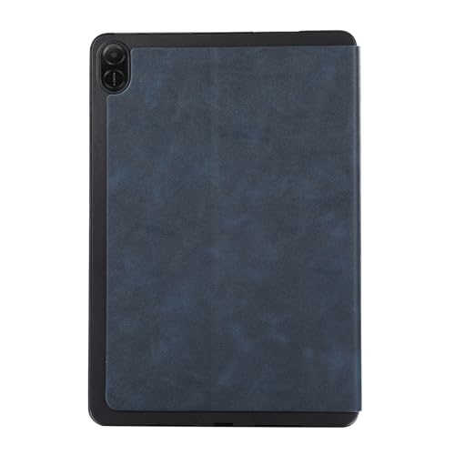 Housse tablette Honor Pad X8A avec support multi-angles, étui fin en cuir bleu - 4