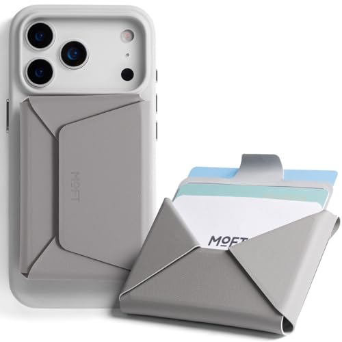 MOFT Magnetic Wallet, Slim Magnetic 8 - Card Holder, Snap Field Wallet with Pull to Access Design, RFID Blocking, MOVAS Veagn Leather Minimalist Travel Wallets for Men & Women,Taupe