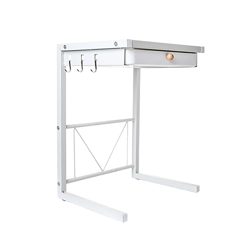 Organizador de encimera de cocina con cajón para electrodomésticos pequeños y freidora de aire, estante de metal para horno microondas, soporte para arrocera, botellas de condimentos, tostadora,