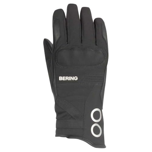 BERING Arctic wasserdichte Damen Winter Motorrad Handschuhe, schwarz/rot, M