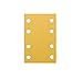 Dynabrade Coated Aluminum Oxide Sanding Sheet - 150 Grit - Hook & Loop Attachment - 3 3/16 in Width x 5 15/64 in Length - Vacuum Holes: 8 4+4 - 93934 [PRICE is per EACH]