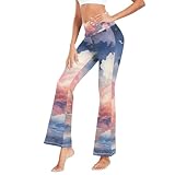 Escenario de aplicación: nuestros pantalones de yoga cruzados de cintura alta para mujer satisfacen las necesidades básicas. Ajuste perfecto para cualquier ocasión, como casual, trabajo, yoga, fiesta, fitness, correr, descansar, deportes. Es una buena opción para combinar con tacones o tops altos de lona.