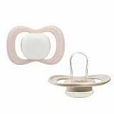 b.box Ciuccio Neonato Taglia 1 (Confezione da 2) | Brilla al Buio | Ciuccio Silicone con Tettarella e Scudo Simmetrici | Igienico | Senza BPA | Ciuccio 0-6 Mesi