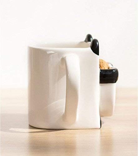 Panda Hug Ceramic Coffee Mug with Cookie or Biscuit Pocket