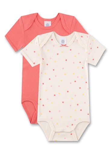 Sanetta Baby Mädchen Body Kurzarm Doppelpack 100% Bio-Baumwolle