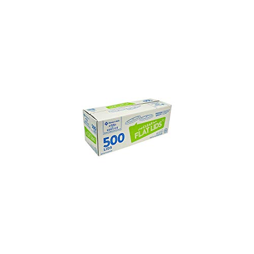 Member's Mark Flat Plastic Lids - 12, 16, 20, 24 Oz. (500 Ct.) #TOP6